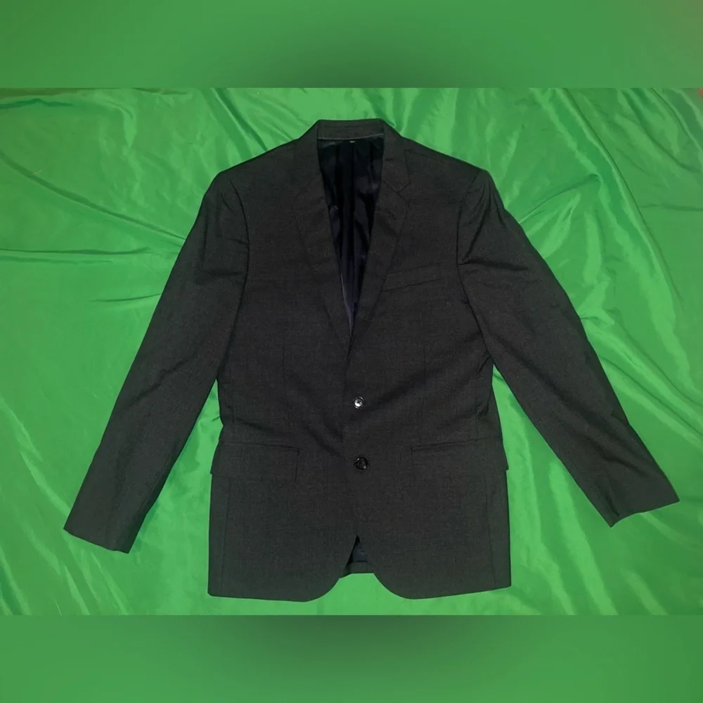 J. Crew x Loro Piana Ludlow Dark Gray 100% Wool Blazer size 38s